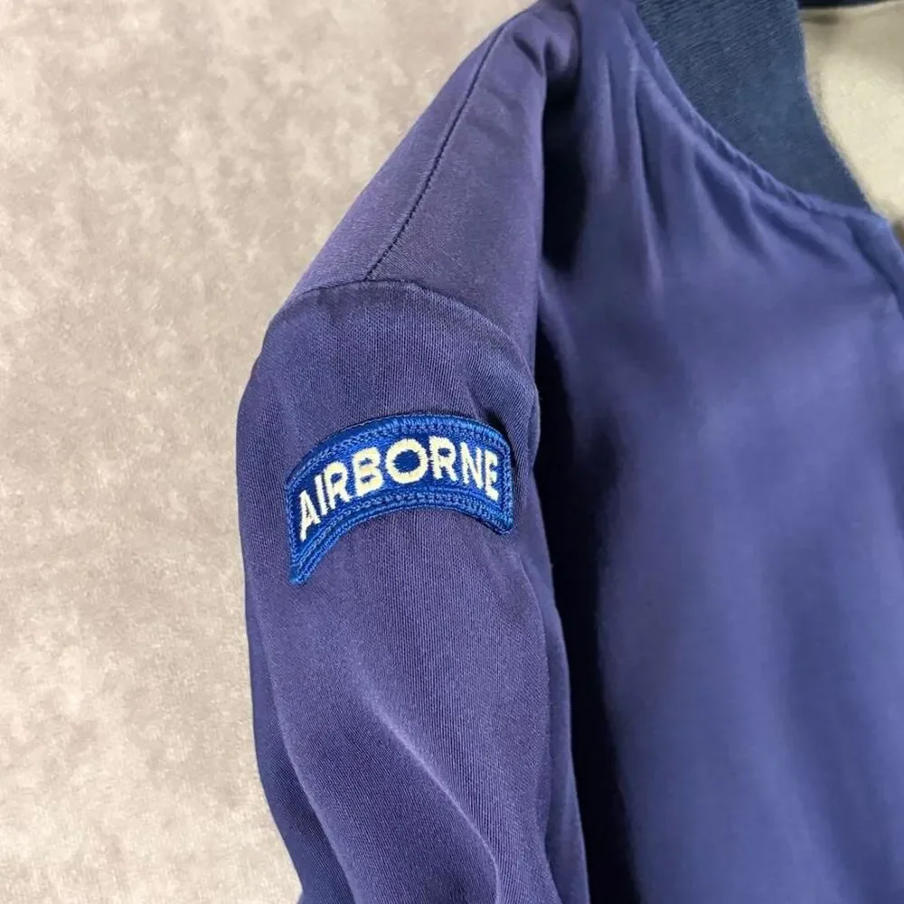 vintage 1966 usafa hirsch tyler full zip cadet jacket size 38 short
